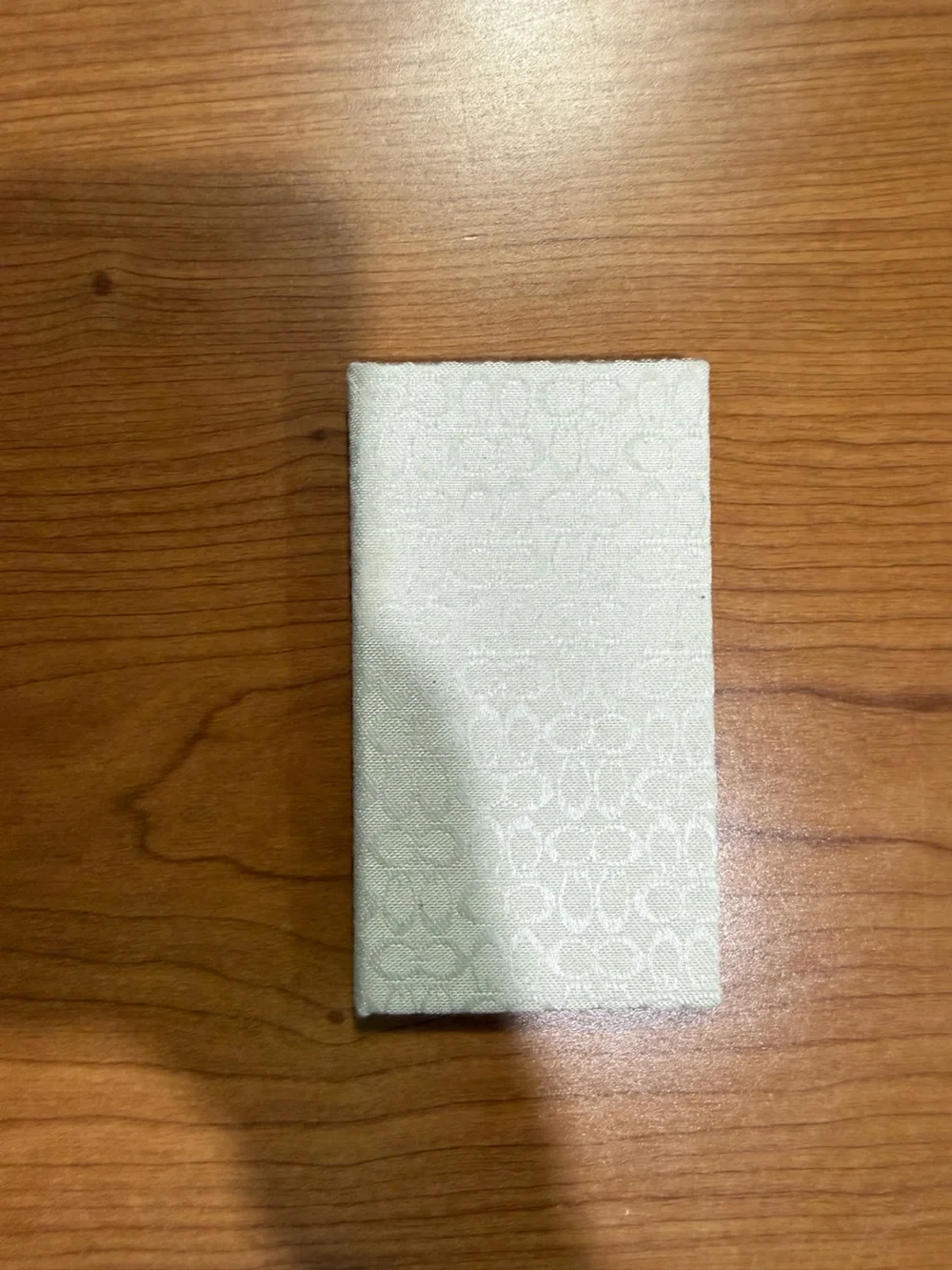 Coach Cream Jacquard Address Book